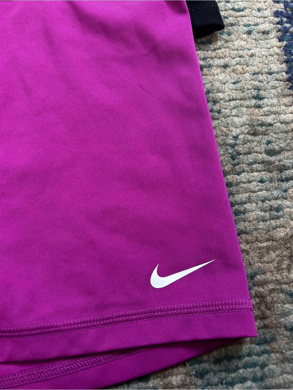 Nike Pro Dri-FIT Shorts Bundle Women’s Size L Black Pink Compression 2 Pair - Picture 3 of 11